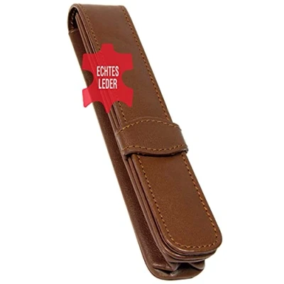 Imagen de Online Schreibgeräte 41073 Estuche de cuero para un bolígrafo, color marrón