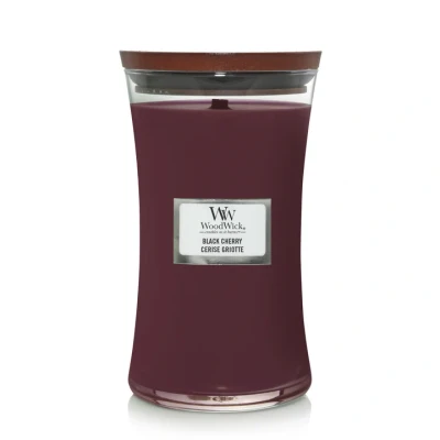 Imagen de WoodWick Scented Candle Large Black Cherry 18 cm / ø 10