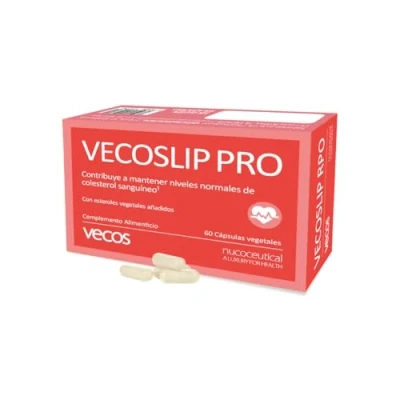 Imagen de Levadura Roja y Ácido Fólico Vecoslip 30 Cápsulas Contribuye a Mantener los Niveles Normales de Homocisteína Alto Contenido en Coenzima Q10 Complemento Alimenticio