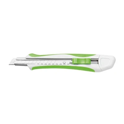 Imagen de Wedo Comfortline Cúter soft 9 mm, 2 cuchillas, color verde y blanco