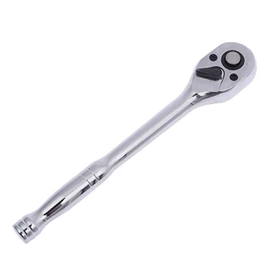 Imagen de KATSU Llave de Carraca 3/8&quot;, Mango para Tubo Liberación Rápida 72 Dientes, Cromo Vanadio Spejo Pulido, Herramienta Mecánica Garaje Reparación Automática, 195mm 422908