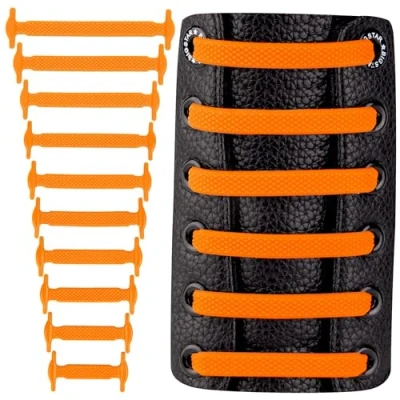 Imagen de SULPO Cordones sin atar elásticos de silicona Juego lazos goma para zapatos mujer, hombre y niños
