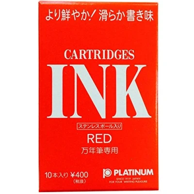 Imagen de Cartuchos de tinta Dyestuff Platinum (10) Red Grabado gratuito