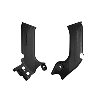 Imagen de POLISPORT 8471400001 Juego de protectores chasis fabricados en plástico duradero y resistente a los impactos compatible con motocicletas Kawasaki color negro