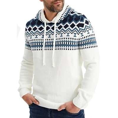 Imagen de Leif Nelson Norweger Jersey con capucha, Hombre, Talla: Medium, Weiß