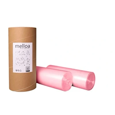 Imagen de KIT de Recarga MELLOA Para Cartuchos Pañales 40 compatible con Tommee Tippee Sangenic Tec Simplee Twist &amp; Click Spross Ubbi Magic Littycat y muchos otros (Rosa, 400m + Tubo papel)