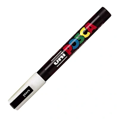 Imagen de uni Mitsubishi marcatore posca pen pc3m p. fine 0,9 1,3mm bianco
