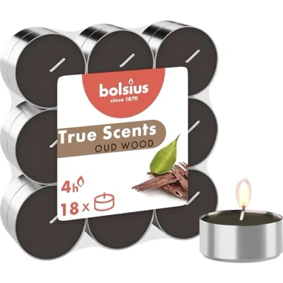Imagen de Bolsius Tea Lights True Scents Old Wood 18 Pieces