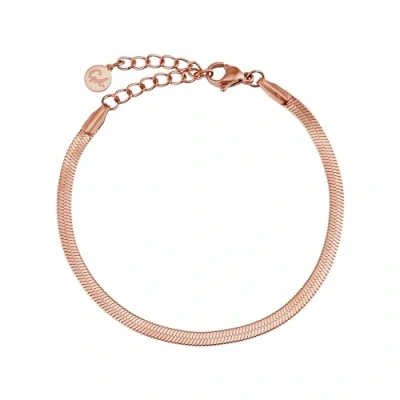 Imagen de GD GOOD.designs EST. 2015 Pulsera Serpiente para Mujer Plana sin Colgante en Oro Rosa Acero Inoxidable Joyería…