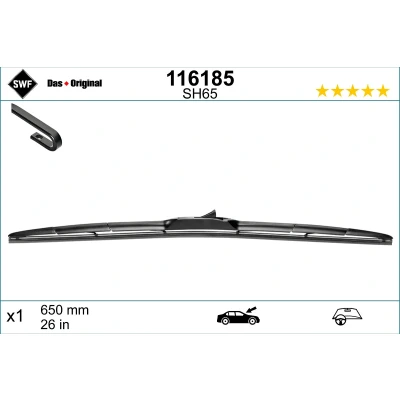 Imagen de Limpiaparabrisas Swf Hybrid 116185 650mm híbrido HYUNDAI: Tucson, i30 II Hatchback, Kona SUV, TOYOTA: Auris Verso