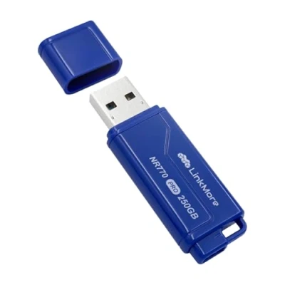 Imagen de LinkMore NR770 unidad flash USB 3.2 Gen2 de 250 GB, velocidad lectura hasta 1000 MB/s, escritura 800 pulgar