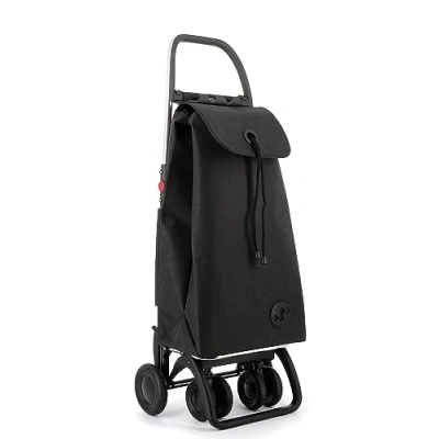 Imagen de Carro Rolser I MAX Tweed 4 Ruedas 2 Giratorias Plegable Negro