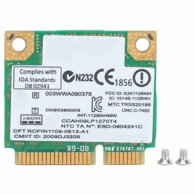 Imagen de ASHATA Tarjeta de Red inalámbrica, inalámbrica Mini PCI E 300Mbps para LINK1000 N1000 112BNHMW, WiFi T420S/X220/T520