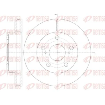 Imagen de REMSA 61421.10 Disco de freno Eje delantero 256,9, 256,9 28 5 ventilado TOYOTA: HILUX 3 Pick up