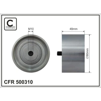 Imagen de Rodillo tensor, correa auxiliar CAFFARO 500329