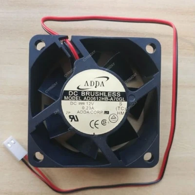 Imagen de CYRMZAY Compatible para ADDA 6CM 60 * 25MM 12V 0.23A AD0612HB A70GL 2Pin Ventilador