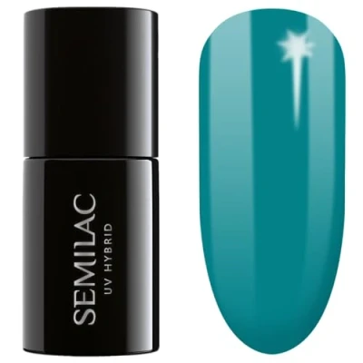 Imagen de Semilac Esmalte Semipermanente 443 Spooky Blue 7ml Colección Glow in the dark