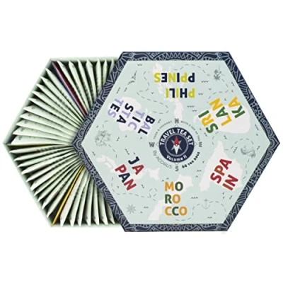 Imagen de ACORUS Surtido de Te Viaje vol. II, Juego Caja Regalo con 6 Sabores Diferentes Destinos, Descubre el Mundo una Taza Té, Seleccion Tes para Regalo, 60 Bolsitas