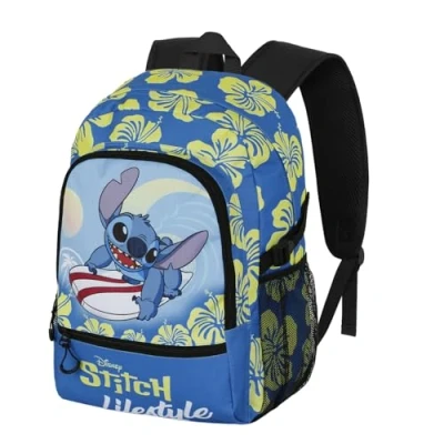 Imagen de Karactermania Disney LILO AND Stitch Lifestyle Fight Mochila escolar para niños, Talla: One Size, Azul