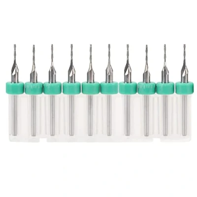 Imagen de 10pcs Fresa 2 Flautas Carburo CNC Fresadora de extremo Fresas tungsteno acero Fresas(1.5mm)