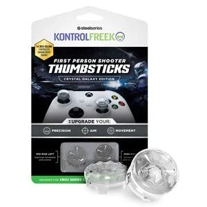 Imagen de KontrolFreek FPS Freek Galaxy Crystal para Xbox One y Series X Controller Pulgares de rendimiento 1 tiro alto, medio Cristal