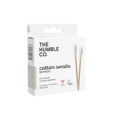 Imagen de Humble Natural Cotton Swabs, Bastoncillos de algodón bambú Blanco, sostenible, ecológico, vegano
