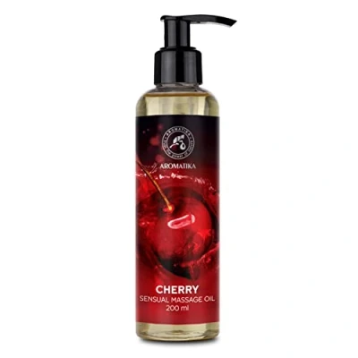 Imagen de Aceite de Masaje Cereza 200ml Corporal con Almendras, Semilla Sabor Natural
