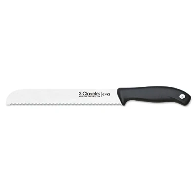 Imagen de 3 Claveles EVO Cuchillo panero, Acero Inoxidable, Multicolor, 20 cm 8&quot;