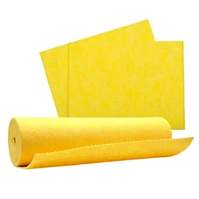Imagen de DOJA Barcelona Rollo de Bayeta Amarilla 6 Mt Fabricado en España Bayetas Cocina Reutilizables Limpieza Hogar Balleta Absorbente Limpia y Oficina