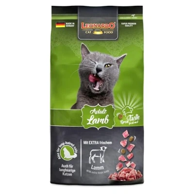 Imagen de LEONARDO Comida para gatos Cordero adulto, bolsa de 1,8 kg, carne cordero, alimento seco adultos todas las razas a partir 1 año, fabricado en Alemania