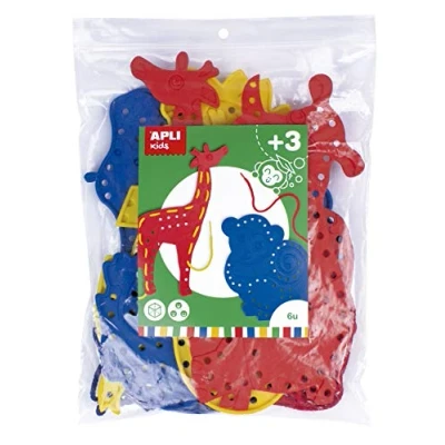 Imagen de APLI Kids 17476 Cosedores con forma de Animales 6 u. Actividad educativa