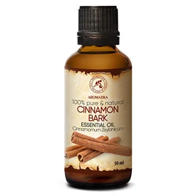 Imagen de Aceite Esencial de Corteza Canela 50ml Cinnamomum Zeylanicum Aromaterapia Fragancia para Hogar 100% Puro Cuidado Piel y Cabello Difusores Relajación