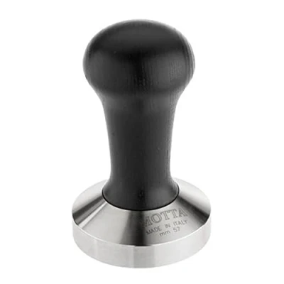 Imagen de Motta 8170/B Prensa para café (mango de madera negro y base acero inoxidable, 57 mm)