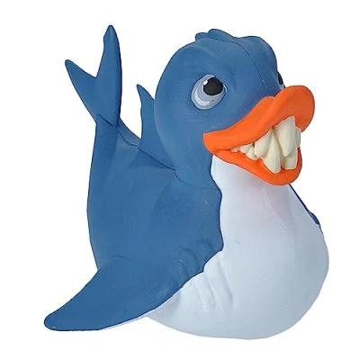 Imagen de Wild Republic Rubber Ducks Duck, Color tiburón, Small (23207)