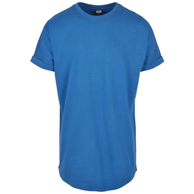 Imagen de Urban Classics LONG Shaped Turnup Camiseta básica, Hombre, Talla: XL, Sporty blue
