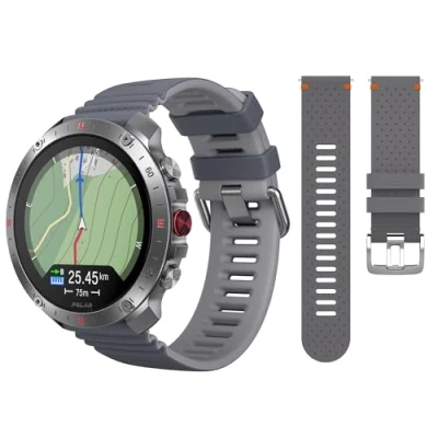 Imagen de Polar Grit X2 Pro Reloj Multideporte Robusto, con GPS y Correa de Cuero Adicional, navegación Avanzada, Registro Actividad, biosensores monitoreo FC