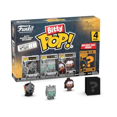 Imagen de Funko Bitty Pop! Lord of The Rings Witch King 4PK​ Y una Minifigura Misteriosa Sorpresa 0.9 Inch (2.2 Cm) el Señor de los Anillos Coleccionable Repisa Apilable Incluida Idea Regalo