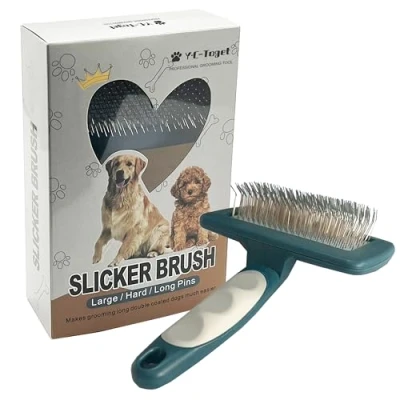 Imagen de Doodle &amp; Poodle cepillo para el aseo, extra largo perros Goldendoodles, de pelo mediano a largo, uso diario, limpiar suelto y suciedad, 27 mm