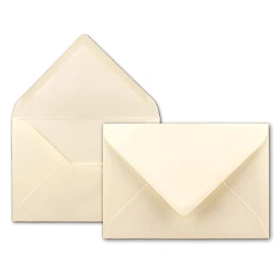 Imagen de sobres coloridos de Neuser 80 g/m², B6, 175 x 125 mm, cierre mojado., color beige 50 Umschläge