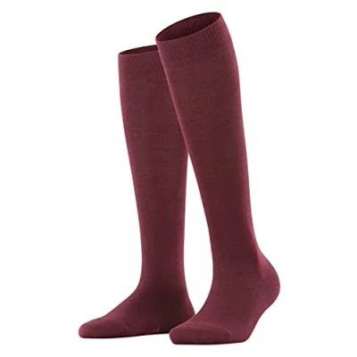 Imagen de FALKE Family W KH algodón sostenible largo unicolor 1 par, Calcetines largos Mujer, Rojo (Barolo 8596) nuevo ecológico, 39 42