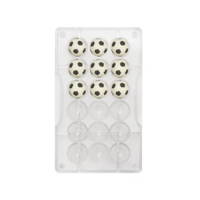 Imagen de 0050103 DECORA MOLDE DE POLICARBONATO BALÓN FÚTBOL Ø 25 MM 200 X 120 22