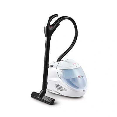 Imagen de Polti Vaporetto Lecoaspira FAV30, Limpiador a Vapor y Aspirador con Filtro de Agua, Doble Función, Presión Máxima la Caldera 4 Bares, Tapón Seguridad, Blanco