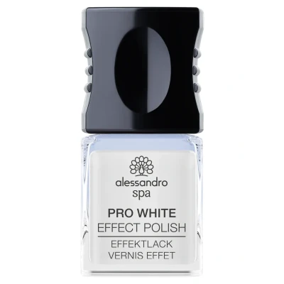 Imagen de alessandro Spa Esmalte de uñas Pro White Nail Effect Polish para un aclarado óptico la superficie las frente a decoloración, 10 ml