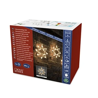 Imagen de Konstsmide Christmas Cadenas de luces LED Zack 8 puntas