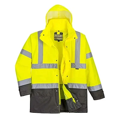 Imagen de Portwest Parka 5 En 1 Executive De Alta Visibilidad, Tamaño: L, Color: Amarillo/Gris, S768YGYL