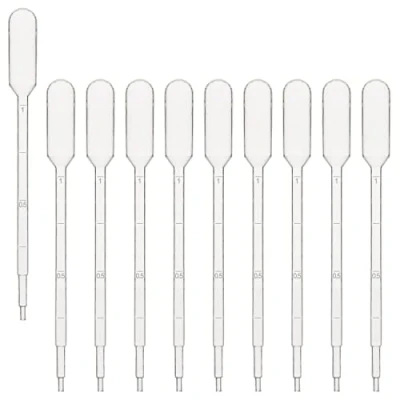 Imagen de stonylab 1ml Pipetas Cuentagotas Pipette Dropper, de Transferencia Plástico Graduadas para Aceites Esenciales, Transparente y Desechables (1ml, 100 Paquetes)