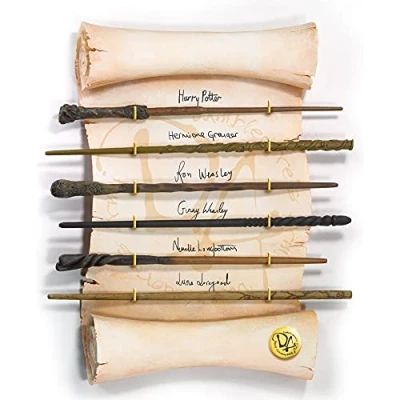 Imagen de The Noble Collection NOB00NN7728 Harry Potter Hermione Granger Ron Ginny Weasley Neville Longbottom Varita de Luna Lovegood REPLICAS, color beige, unica (NOB00NN7728)