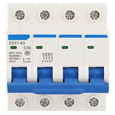 Imagen de Disyuntor, Disyuntor de 50Hz DZ47 63 4P 40A 400V aire interruptor circuito en miniatura