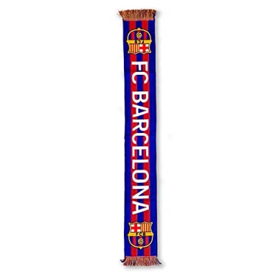 Imagen de SAFTA S.A. F.C.BARCELONA BUFANDA TELAR RAYAS HORIZONTALES, Unisex adulto, Azulgrana