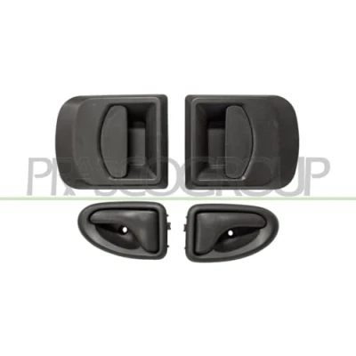 Imagen de PRASCO FT9268000 Manecilla de Puerta exterior, interior, Delante, izquierda, derecha negro IVECO: DAILY 3 Kasten/Kombi, 3, Bus